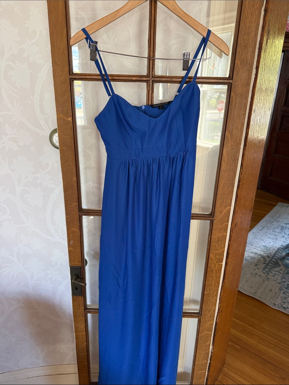 Felicity & Coco Cobalt Blue Double-Spaghetti Strap Maxi Dress